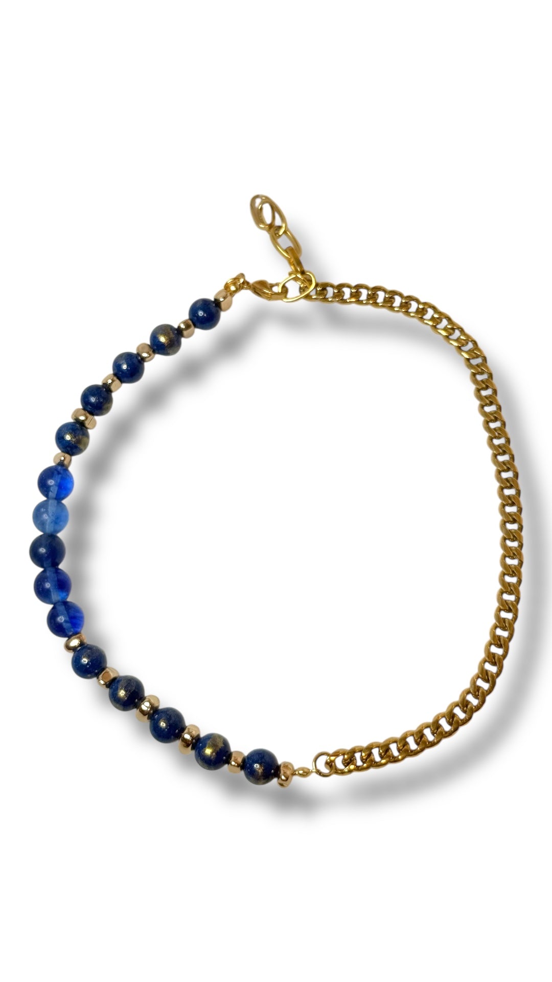 Azul y dorado