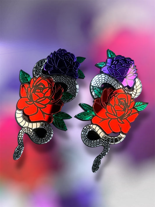 Serpiente y rosas