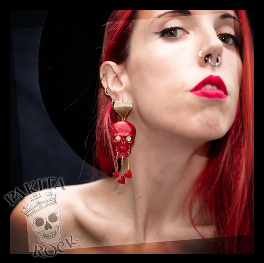 PAKITA Heart Rojo y Negro