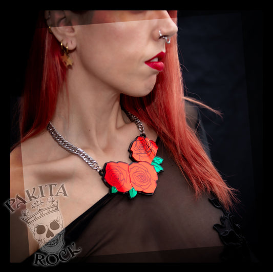 Collar Rosas OldSchool