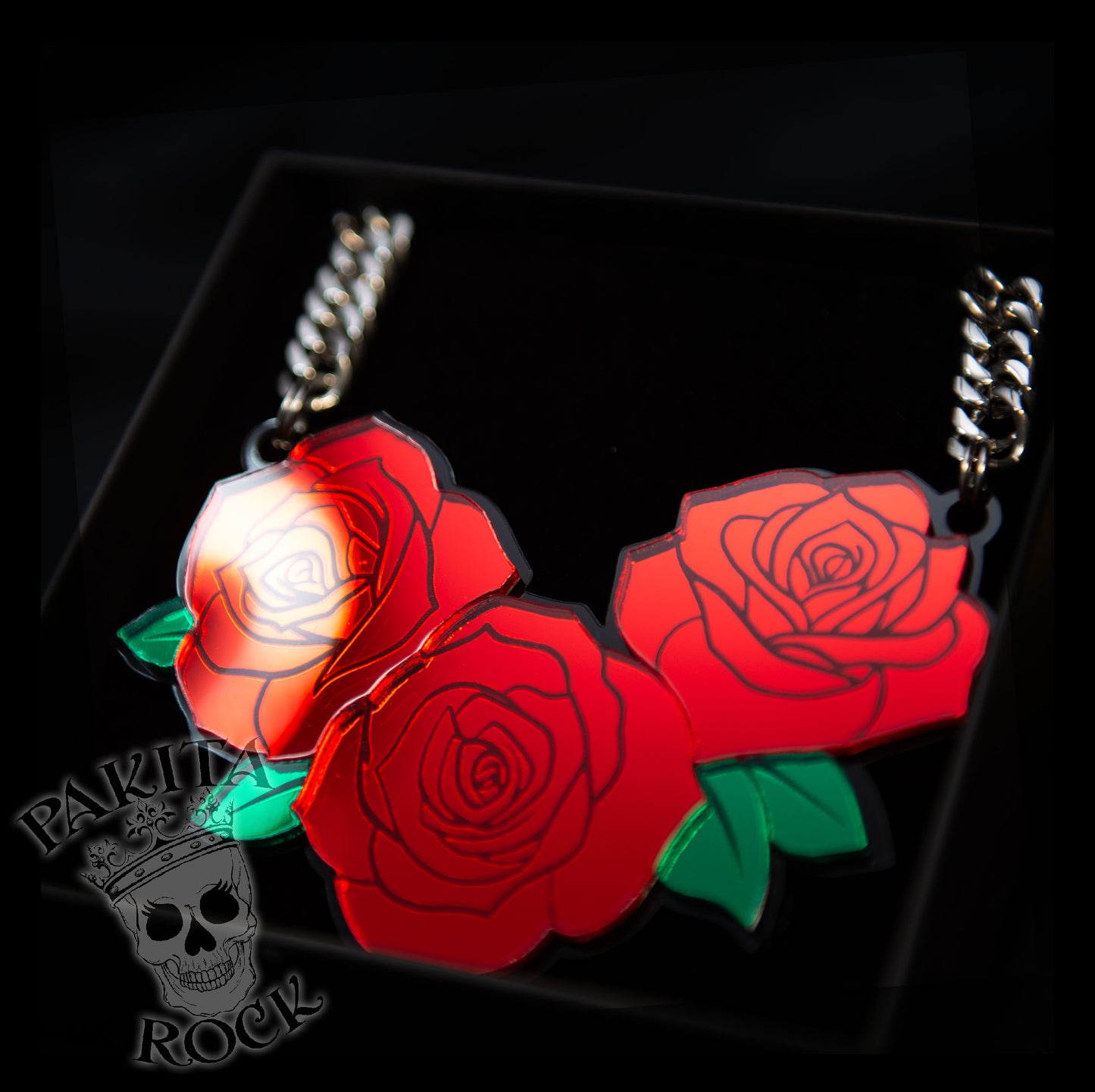 Collar Rosas OldSchool