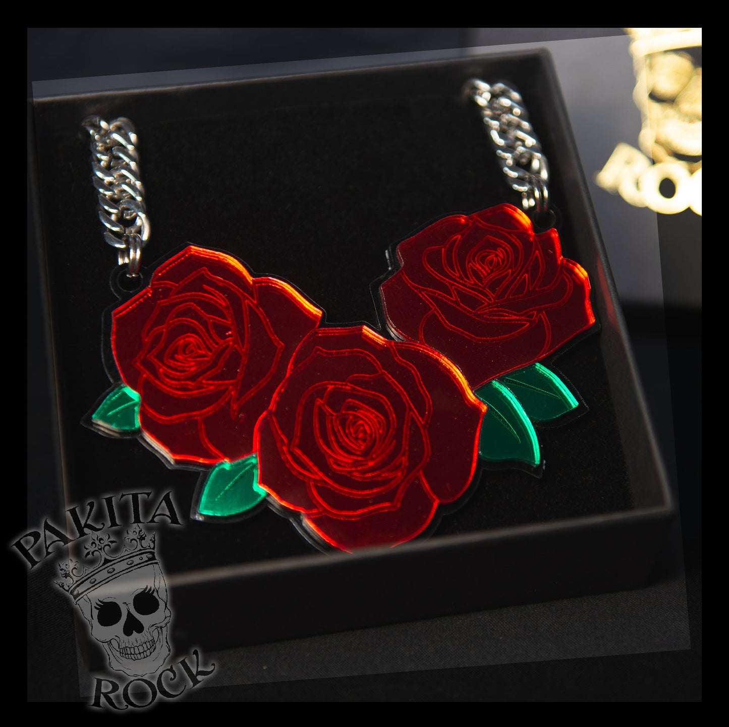 Collar Rosas OldSchool