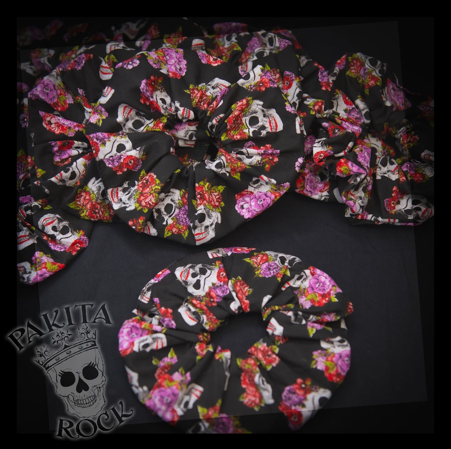 Coletero Scrunchie Corona Flores