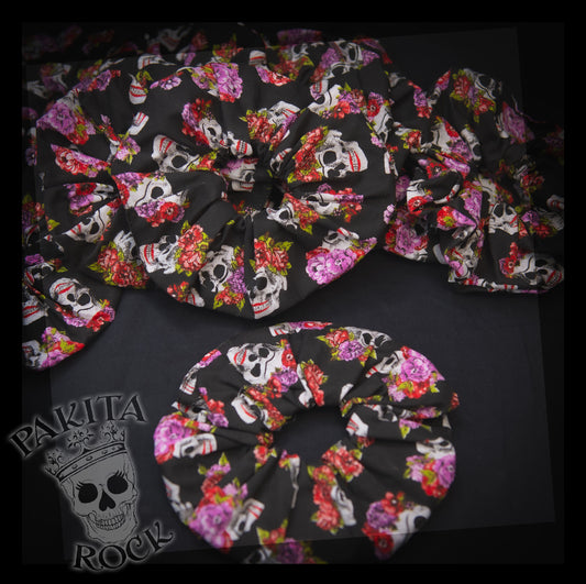 Coletero Scrunchie Corona Flores