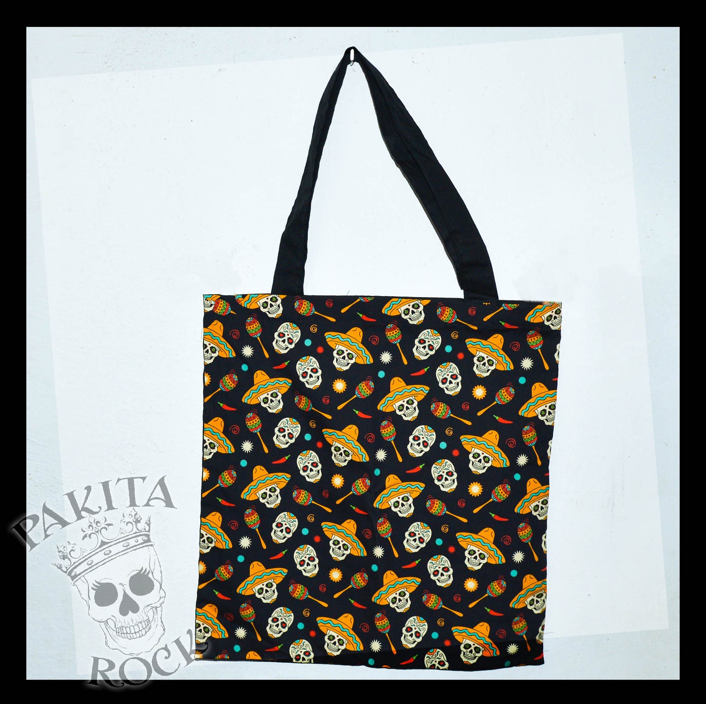 Totebag Skull Mariachis