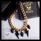 Collar Gold Skull