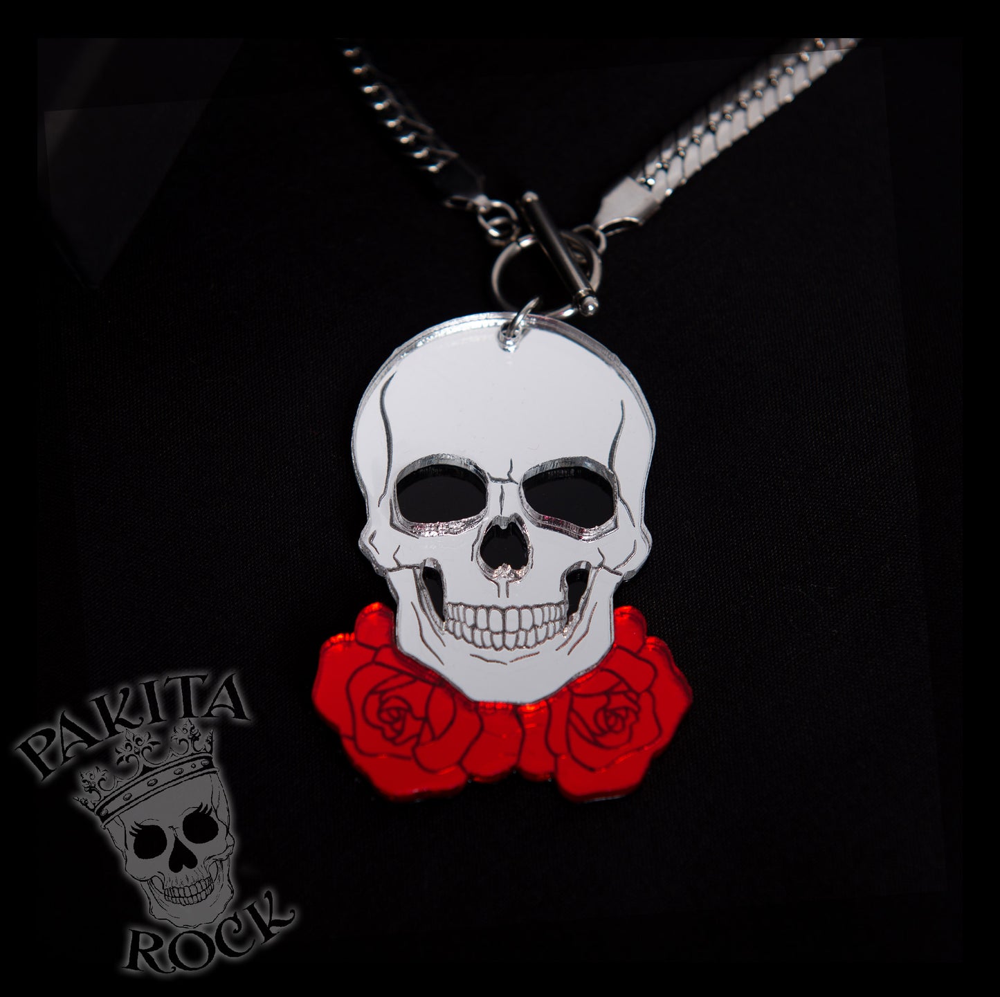 Collar Roses&Skull