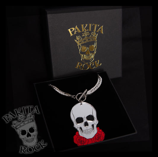 Collar Roses&Skull